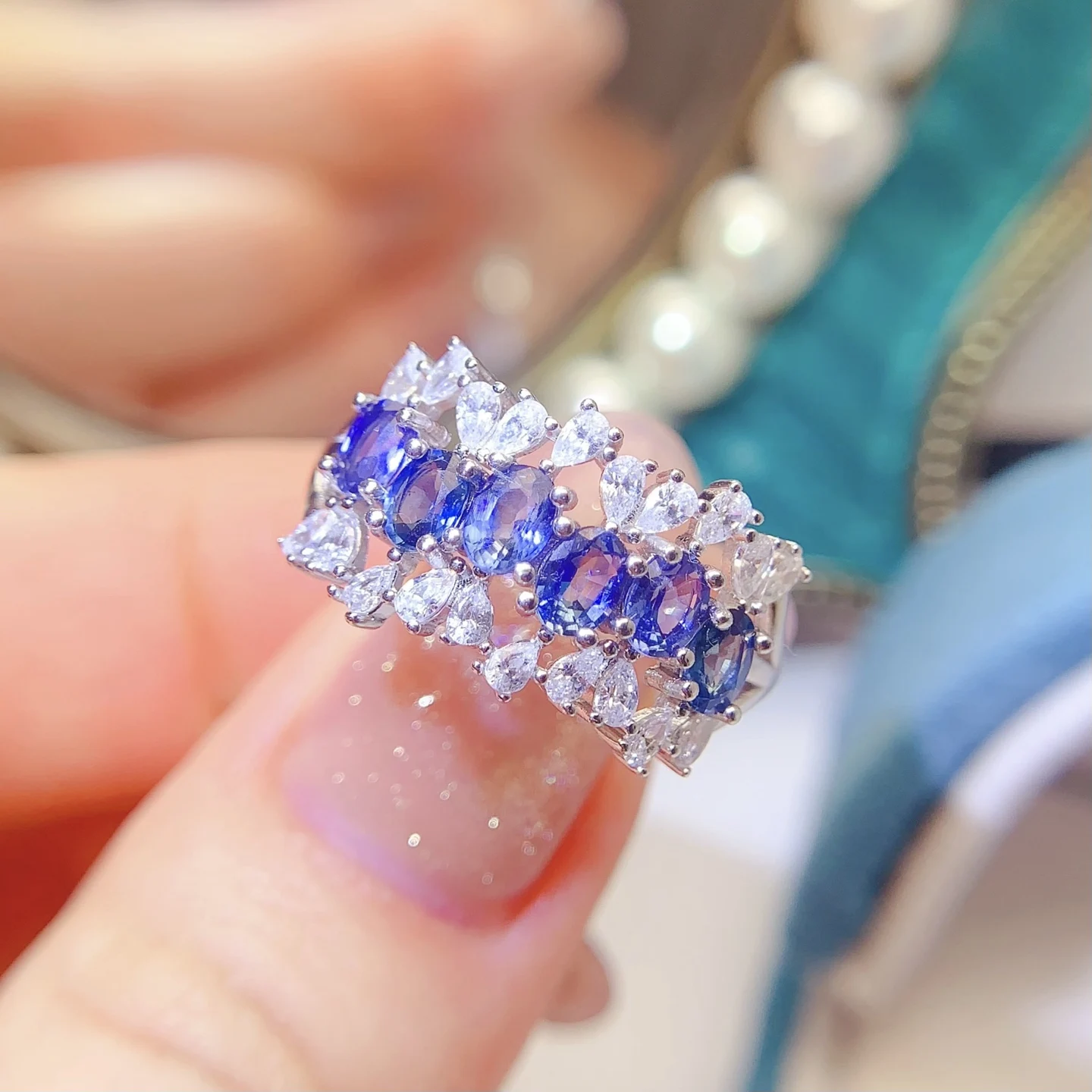 Natural Gemstone Oval Ring - view 3