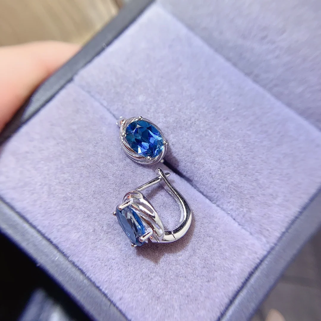 Natural Topaz Classic Earrings - view 5