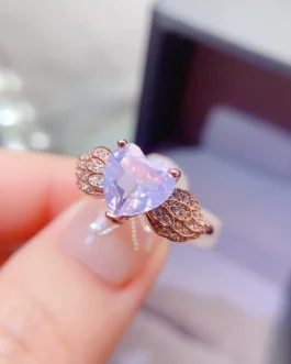 Natural Lavender Luxury Gold Ring