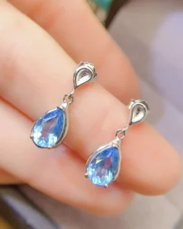 Natural Topaz Swiss Stud Earrings