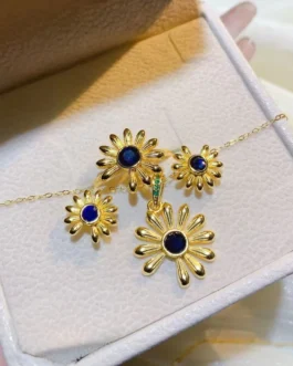 Natural Sapphire Statement Jewelry Set
