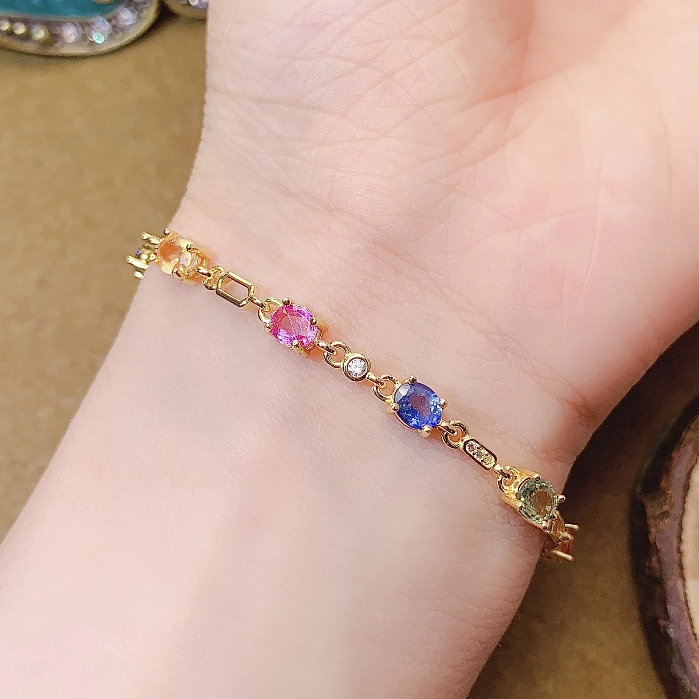Natural Sapphire Vintage Bracelet - view 1