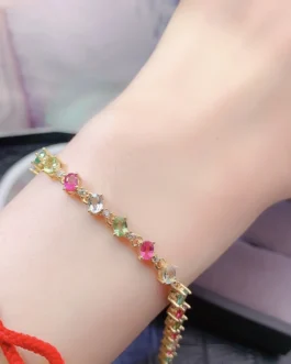 Natural Tourmaline Elegant Bracelet