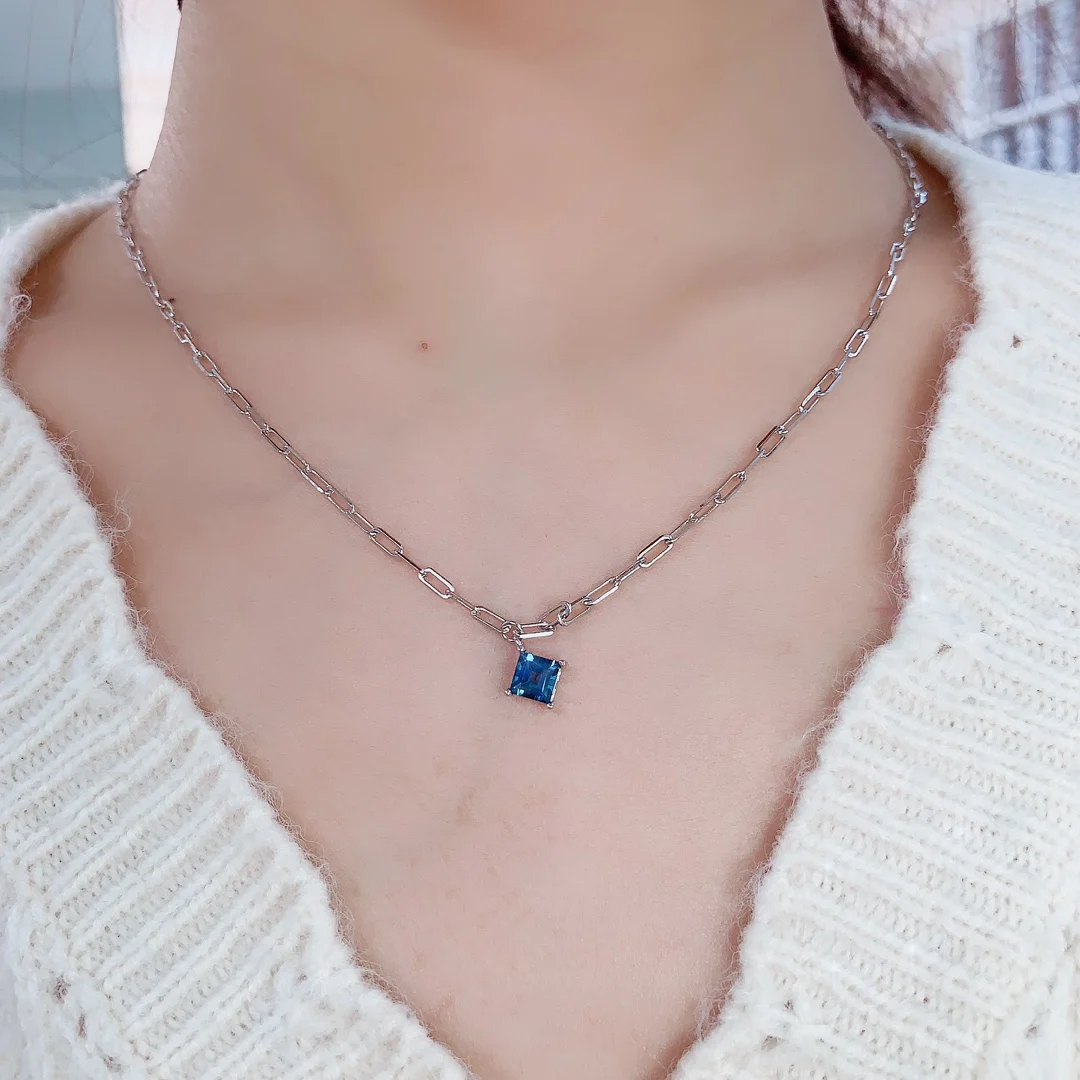 Natural Topaz Dainty Pendant - view 5