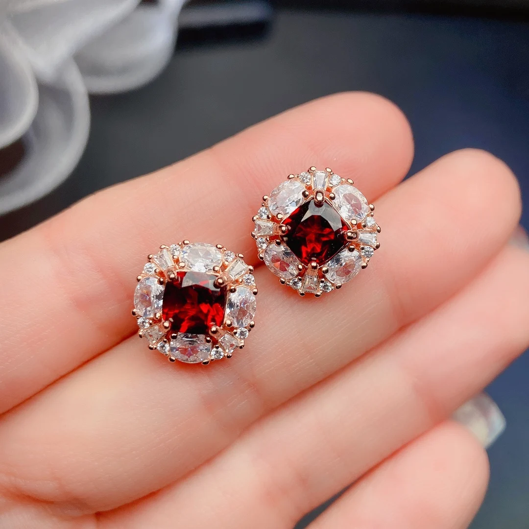 Natural Garnet Elegant Jewelry Set - view 3