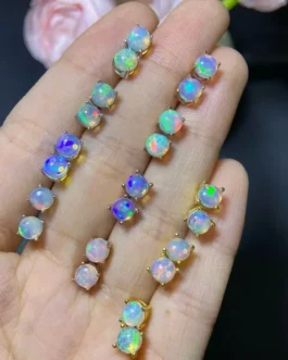 Natural Opal Tiny Stud Earrings