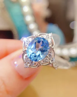 Natural Gemstone Chunky Filigree Ring