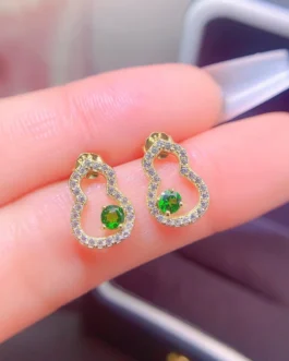 Natural Diopside Earrings