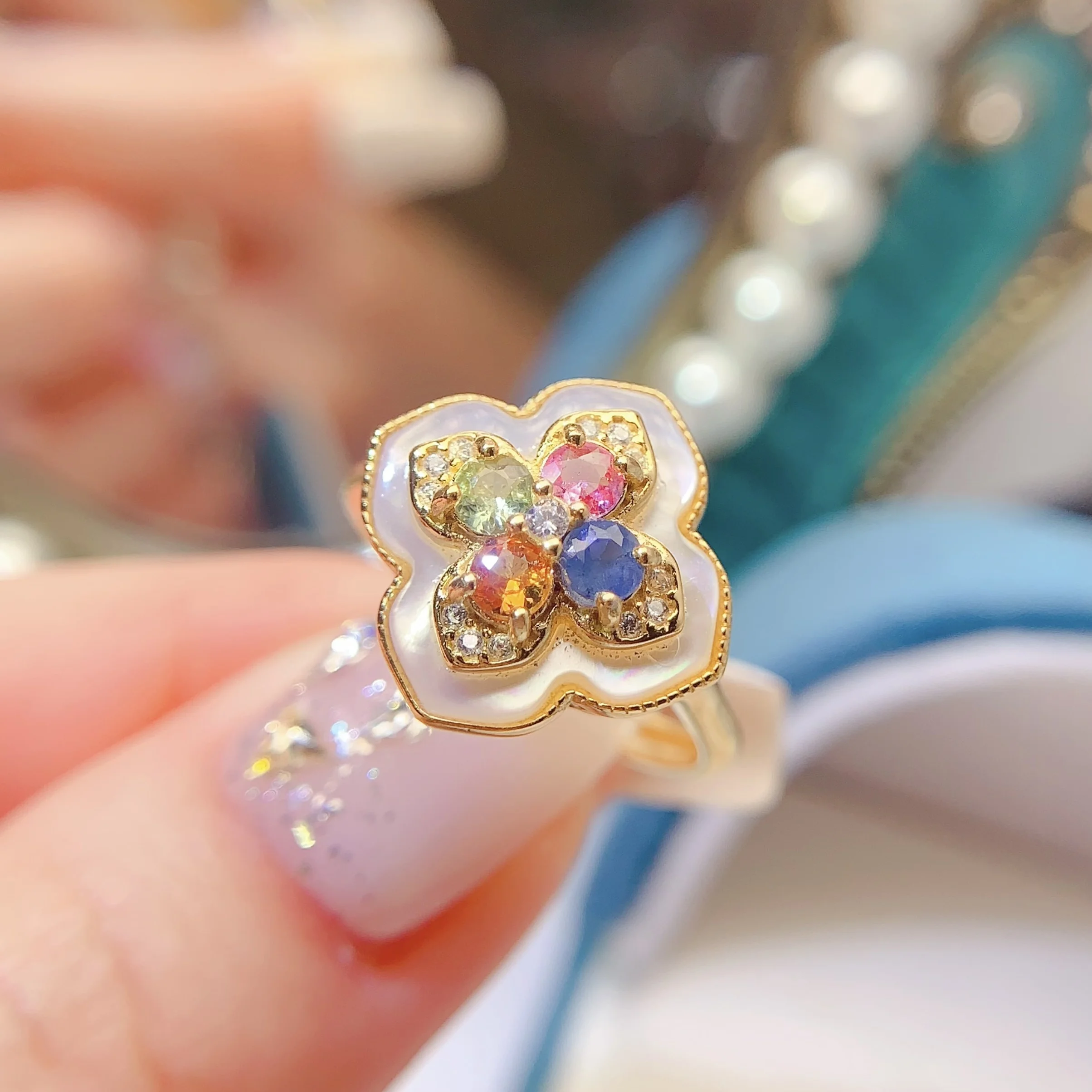 Natural Fancy Gold Accent Ring - view 1