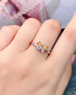 Natural Yellow Sapphire Luxury Ring