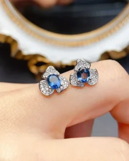 Natural Topaz Wedding Stud Earrings