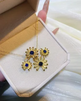 Natural Sapphire Statement Jewelry Set
