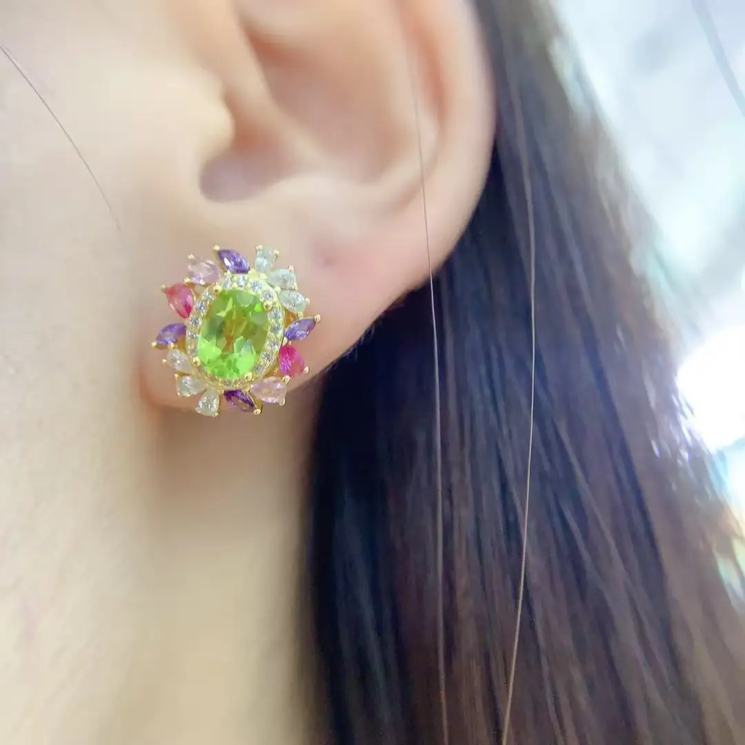 Natural Peridot Dreamy Jewelry Set - view 4