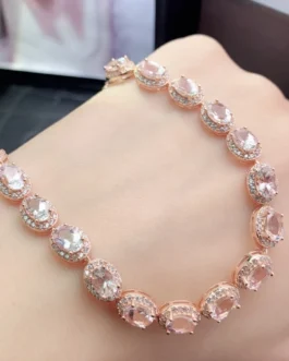 Natural Morganite Classic Bracelet