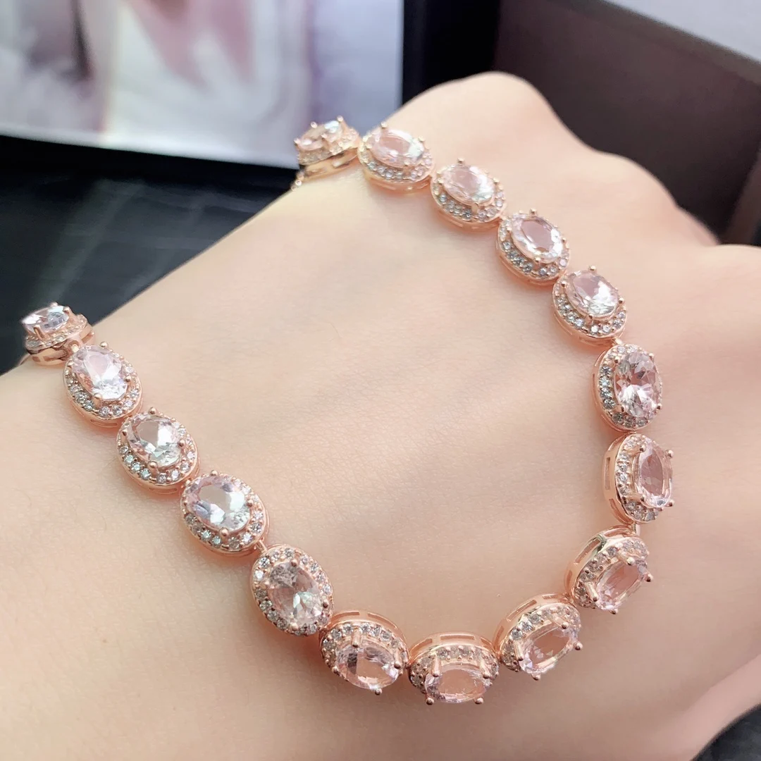 Natural Morganite Classic Bracelet - view 1