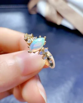 Natural Opal Marquise Ring