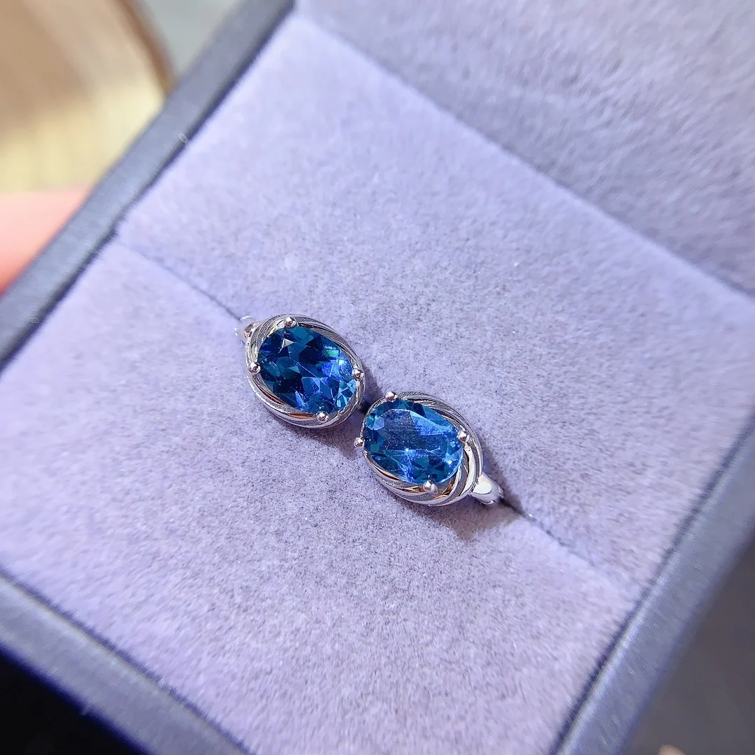 Natural Topaz Classic Earrings - view 6