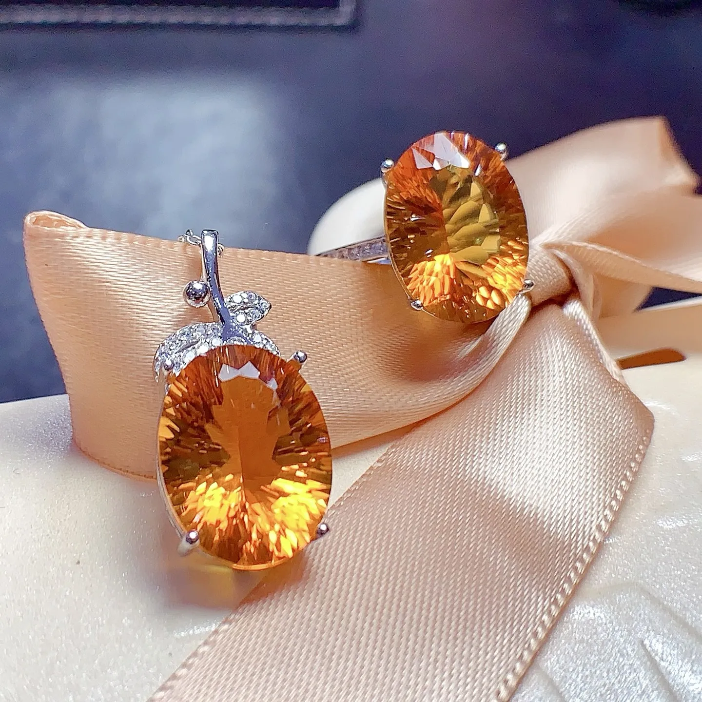 Natural Citrine Fairy Tale Jewelry Set - view 1