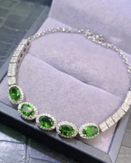 Natural Diopside Classic Bracelet
