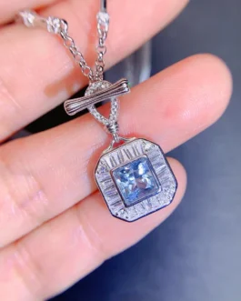Natural Topaz Toggle Pendant