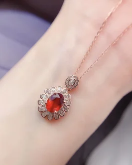 Natural Garnet Petite Pendant