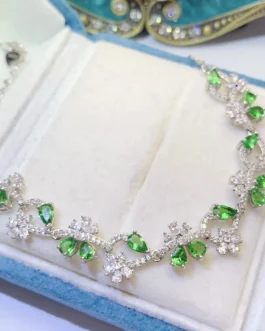 Natural Tsavorite Elegant Bracelet