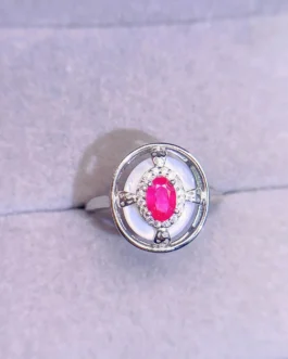Natural Ruby Classic Jewelry Set