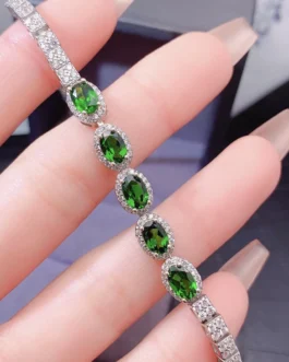 Natural Diopside Classic Bracelet