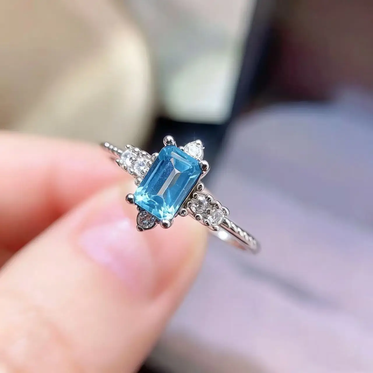 Natural Apatite Luxury Vintage Ring - view 1
