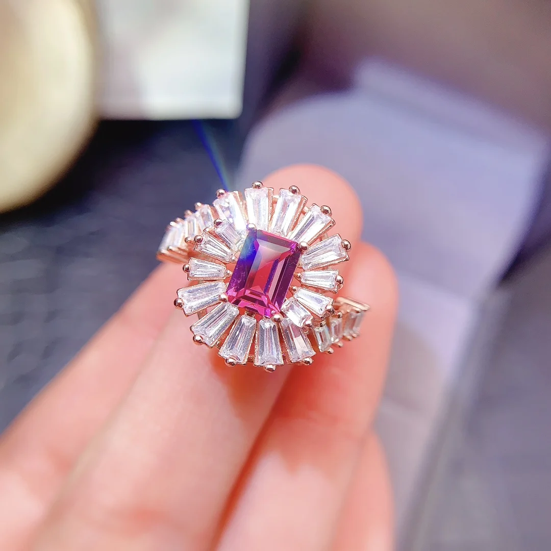 Natural Pyrope Garnet Ballerina Ring - view 3