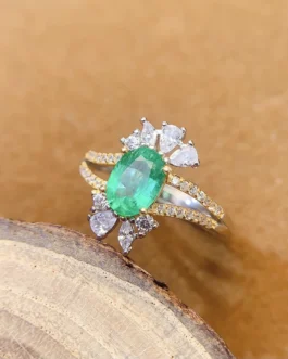 Gothic Oval Gemstone Ring