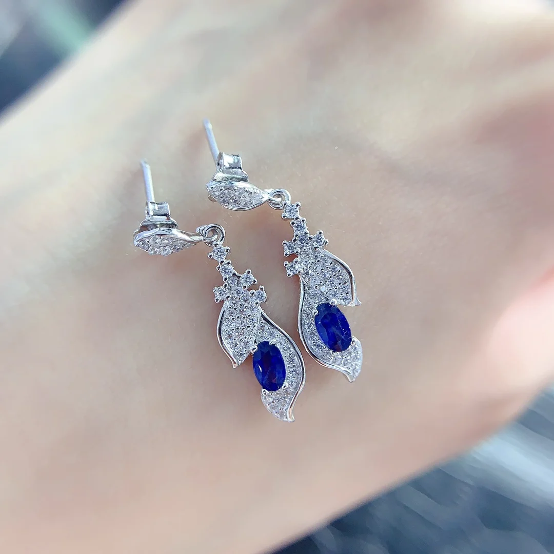 Natural Sapphire Classic Stud Earrings - view 1
