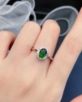 Natural Diopside Luxury Jewelry Set