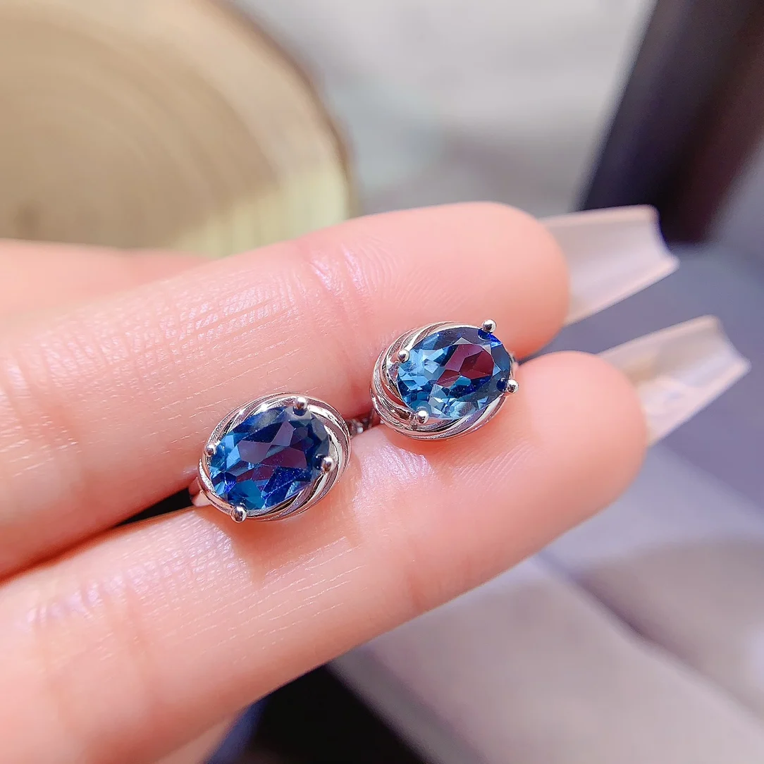 Natural Topaz Classic Earrings - view 2
