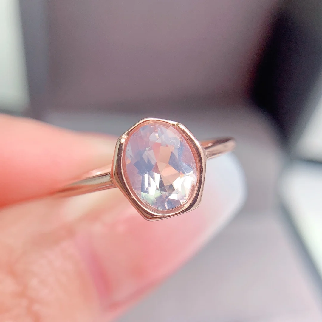 Natural Lavender Gold Plated Ring - view 1