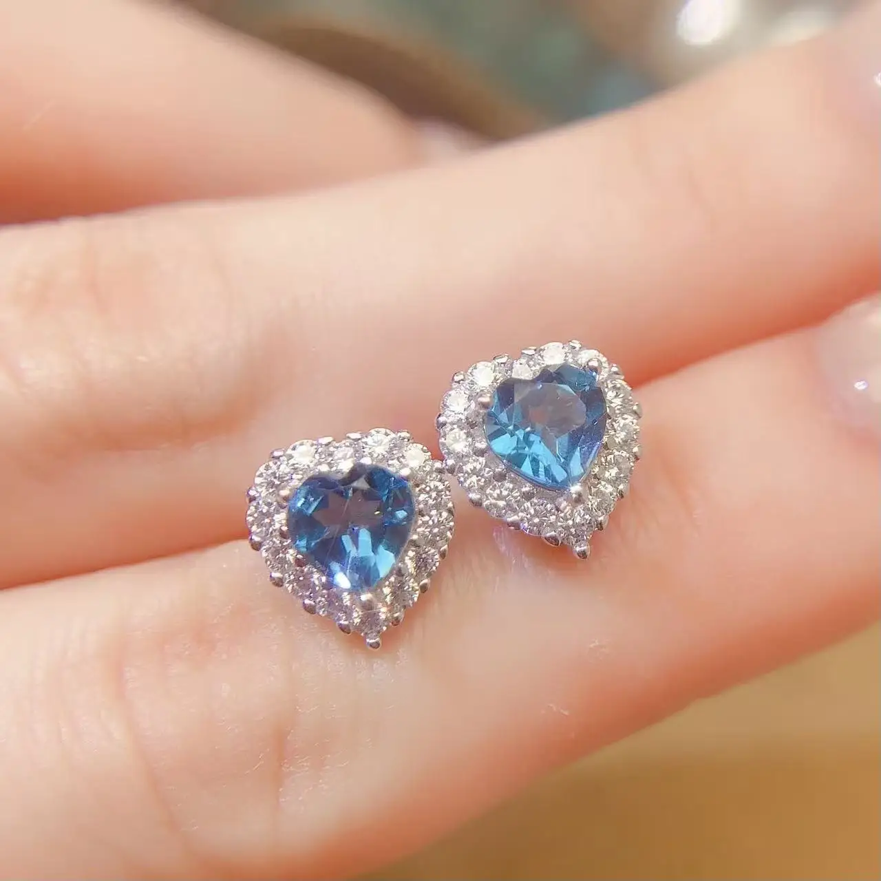 Natural Topaz London Stud Earrings - view 1