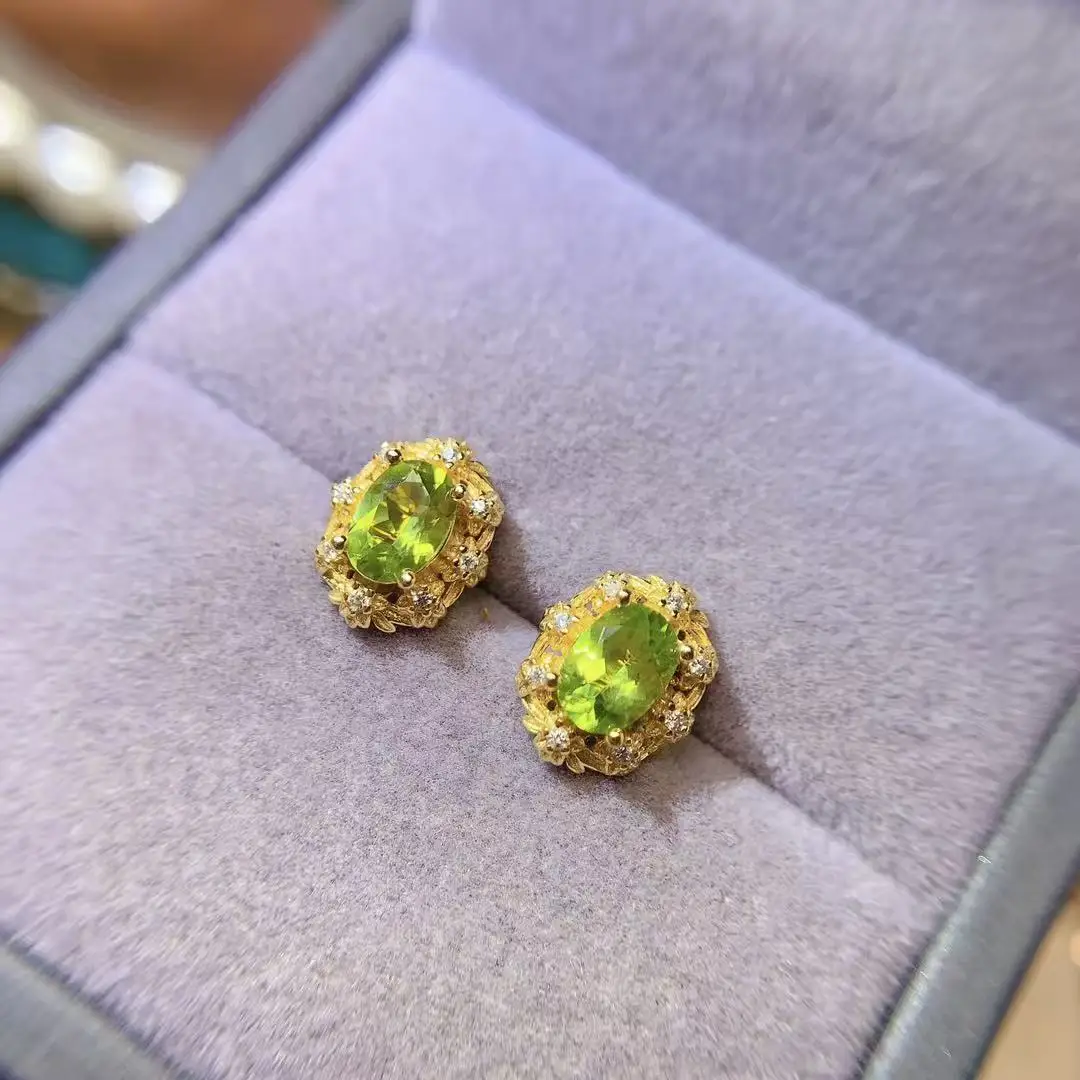 Natural Peridot Bridal Jewelry Set - view 4