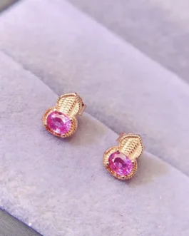 Natural Sapphire Maxi Stud Earrings