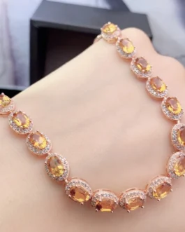 Natural Citrine Classic Bracelet