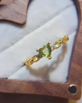 Natural Sapphire Heart Month Ring