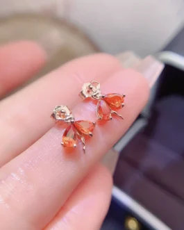 Natural Sapphire Aura Earrings