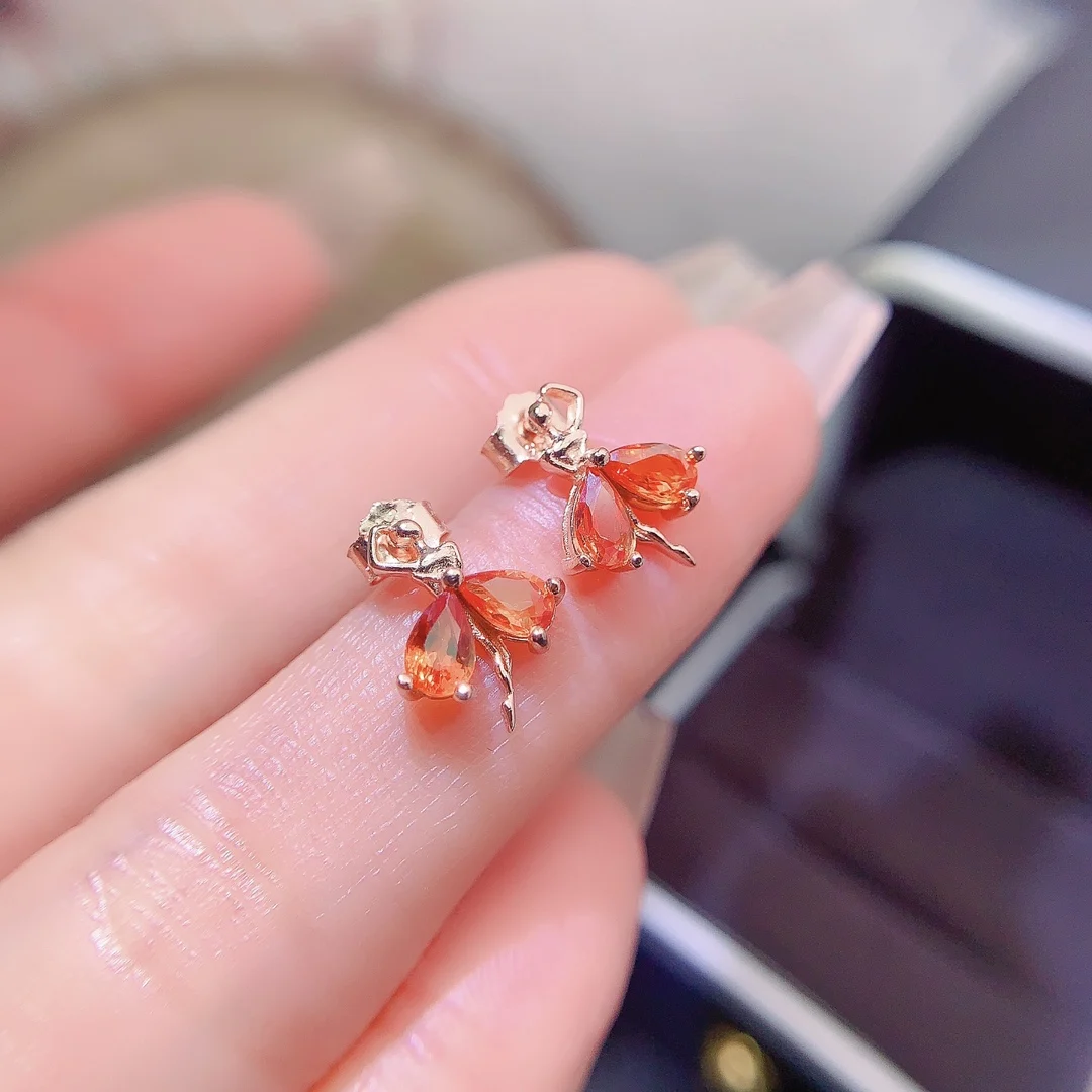 Natural Sapphire Aura Earrings - view 1