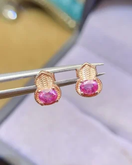 Natural Sapphire Maxi Stud Earrings