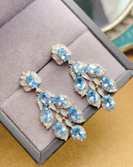 Natural Topaz Luxe Earrings