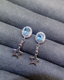 Natural Topaz Luxe Stud Earrings