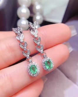 Natural Emerald Earrings