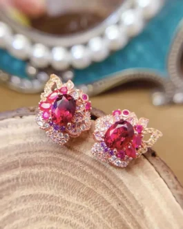 Natural Garnet Boho Jewelry Set