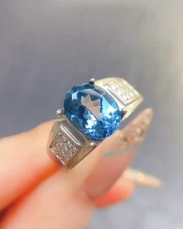 Natural Topaz Men’s Ring