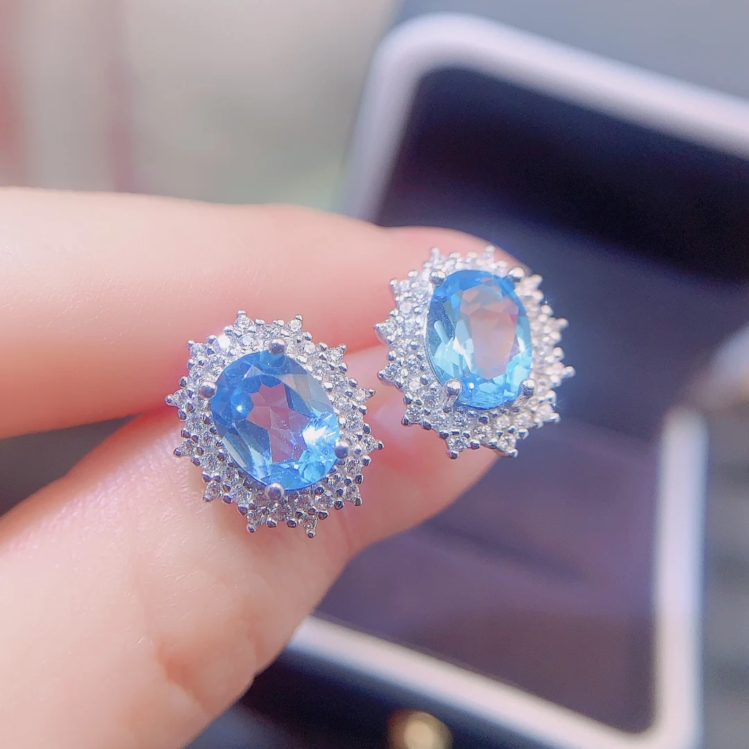 Natural Topaz Vintage Earrings - view 1