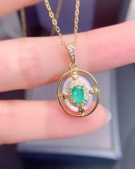 Natural Emerald Royal Jewelry Set